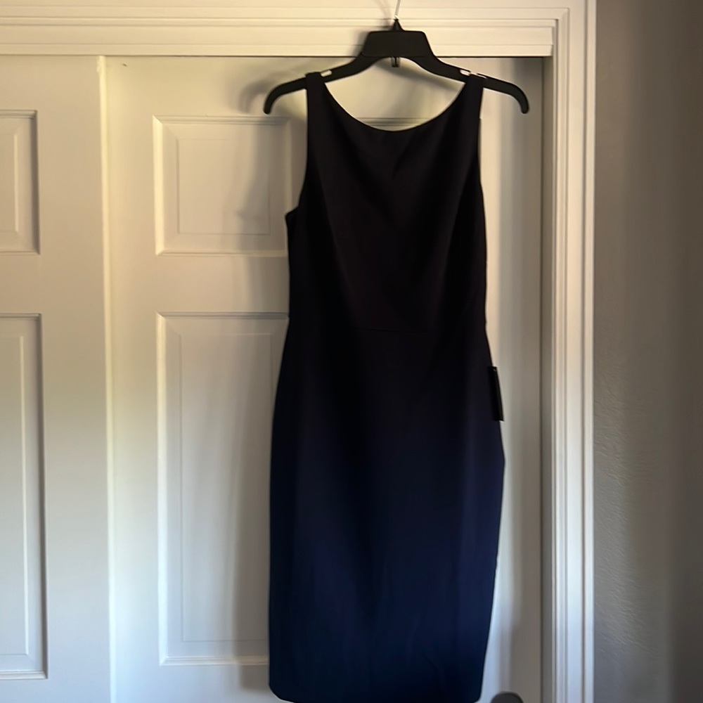 Vince Camuto Bow Back Scuba Crepe Sheath Dress